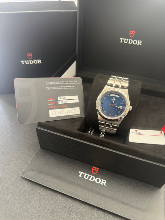 TUDOR Royal Blue Men’s Watch 41mm - Full Set, Box & Papers