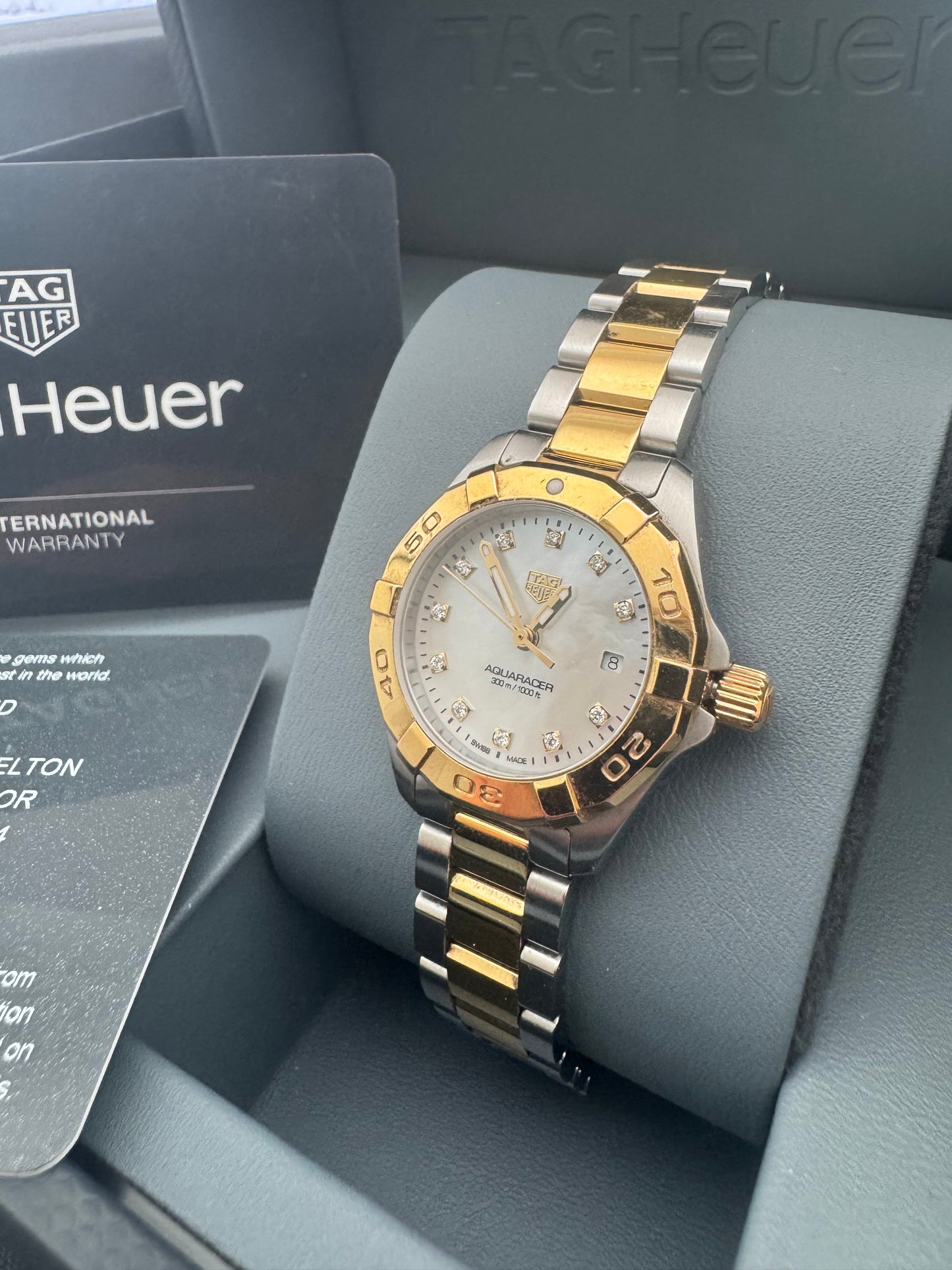 Ladies TAG Heuer Aquaracer 27mm Quartz Diamond WBD1422BB0321