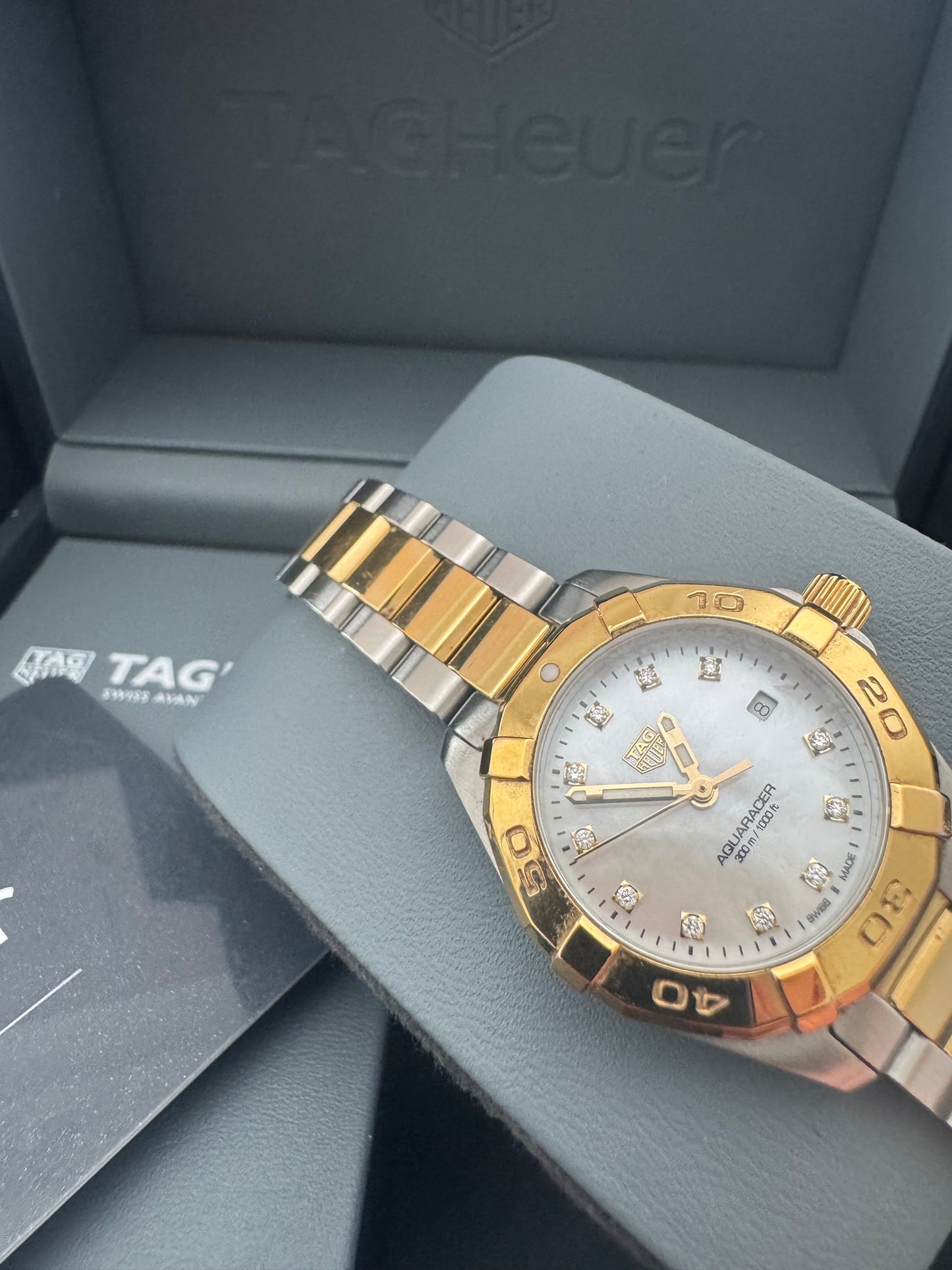 Ladies TAG Heuer Aquaracer 27mm Quartz Diamond WBD1422BB0321