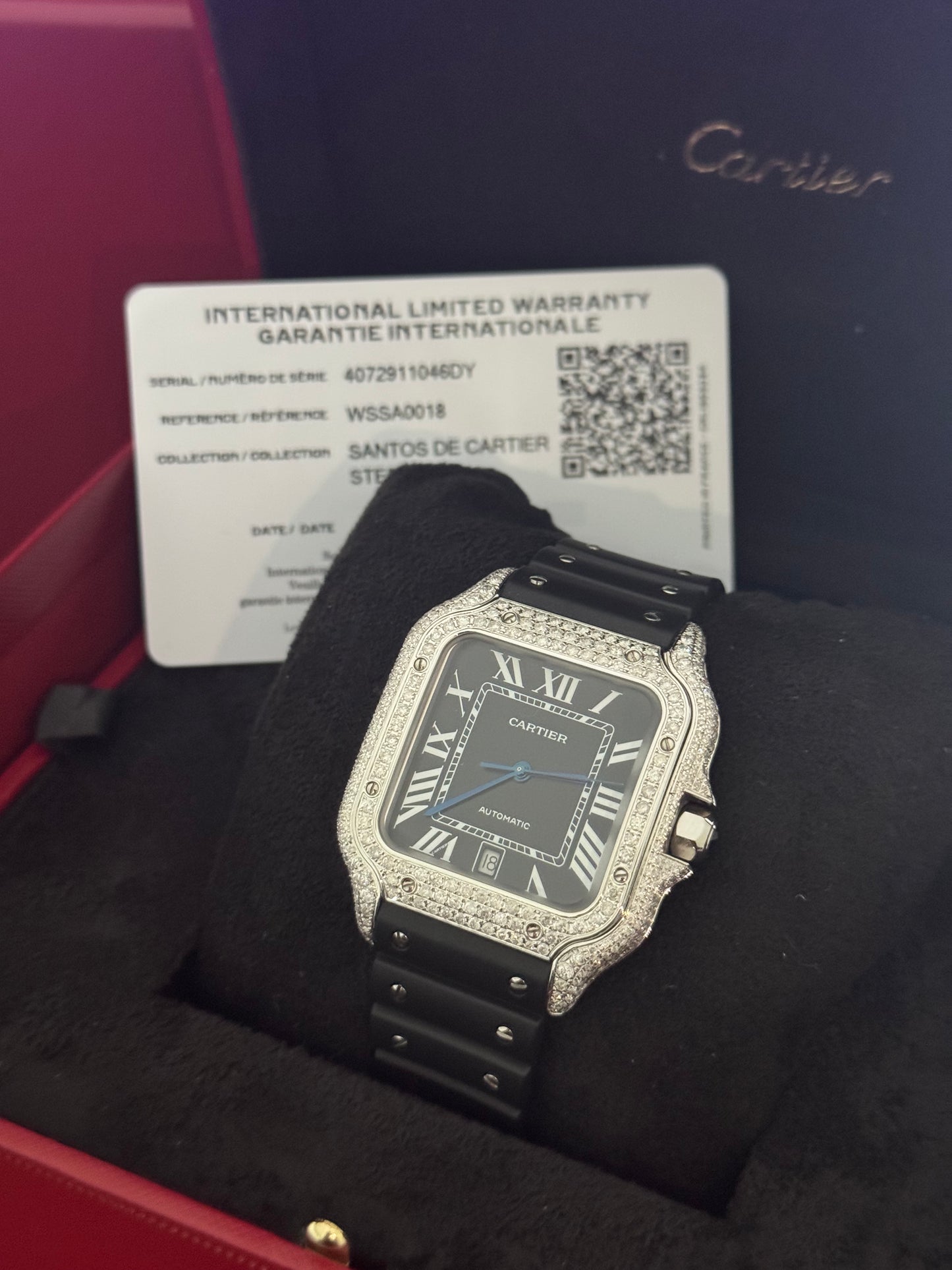 Diamond Cartier Santos  - Large Model