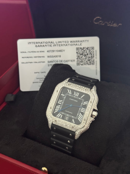 Diamond Cartier Santos  - Large Model
