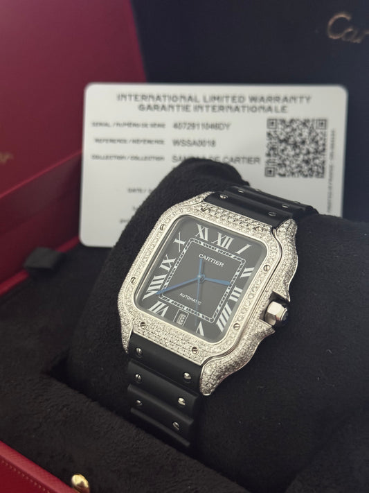 Diamond Cartier Santos  - Large Model