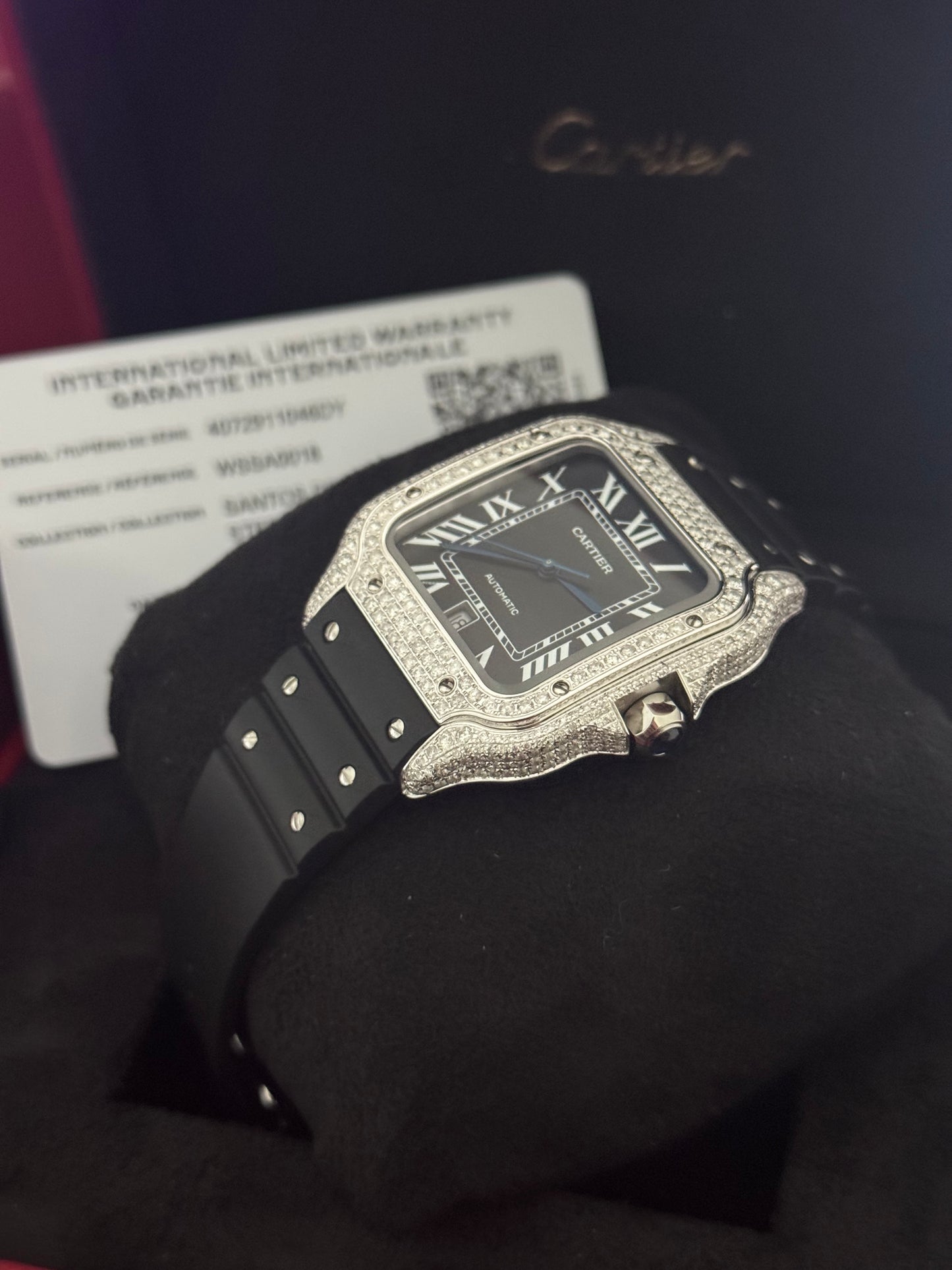 Diamond Cartier Santos  - Large Model